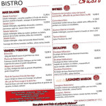 Bistro Gusto menu