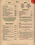 Lomo De Res menu