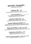 Chalet La Croix Blanche Hotel Restaurant menu