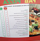 Fab Pizza menu