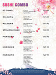 Sakura Sushi Japanese Restaurant menu