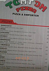 Tom Tom Pizza menu
