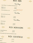 AU PUITS CHANTANT menu