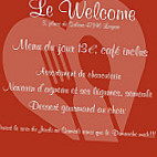 Le Welcome menu