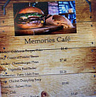 Memories Cafe menu