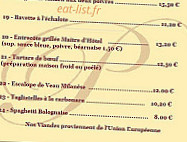 Le Plazza menu