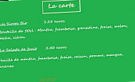 French Biofood menu