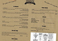 Charlie's Burgers menu