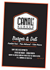 Canal Burger menu