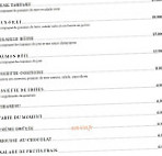 L'etoile Food Wine menu