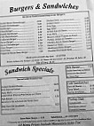 Sandy's Cafe menu