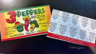 3 Peppers Mexican Grill menu