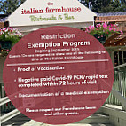 The Italian Farmhouse Ristorante & Bar outside