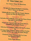 Le Relais Fleuri menu