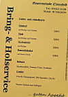 Bauernstube Osterfeld menu