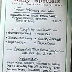 The East Boothbay General Store menu