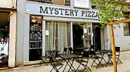 Mystery Pizza inside