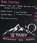 Passy'o menu