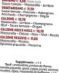 Pizza Mamma Mia menu
