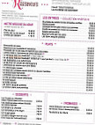 R De Saveurs menu