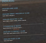 El Gaucho menu