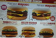 Happy Burger menu