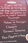 Le Saint Michel menu