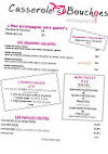 Casserole Et Bouchons menu