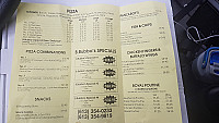 Bubba's Pizzeria & Restaurant menu