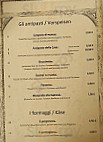 Restaurant Valentino menu