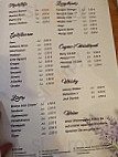 Restaurant Lavendel menu