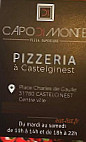 Capodimonte Castelginest menu