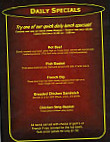 Lanny's And Grill menu