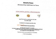 Mamette Pizzas menu