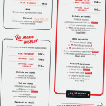 Poivre Rouge menu
