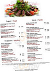 Amber's Restaurant Hotelbar menu