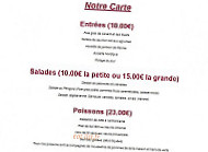 Le Relais Des Chartreux menu