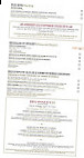 Le Fouquet's menu