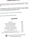 Le Mercurey menu