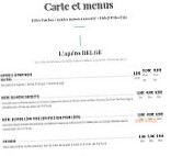 Léon De B menu