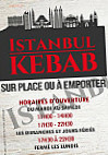Istanbul kebab Feytiat menu