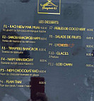 Bangkok 63 menu