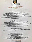 La Forteresse menu