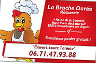 Rotisserie La Broche Doree menu