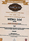 Caro And Co menu
