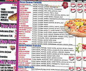 Espace PIZZA menu