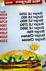 Pita Burger menu