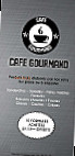 Café Gourmand menu