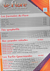 Le Flore menu