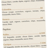 La Cantina Carte
